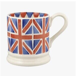 Emma Bridgewater British Union Jack Coffee Tea Mug, Half Pint, 3.75 in X 3.25 in